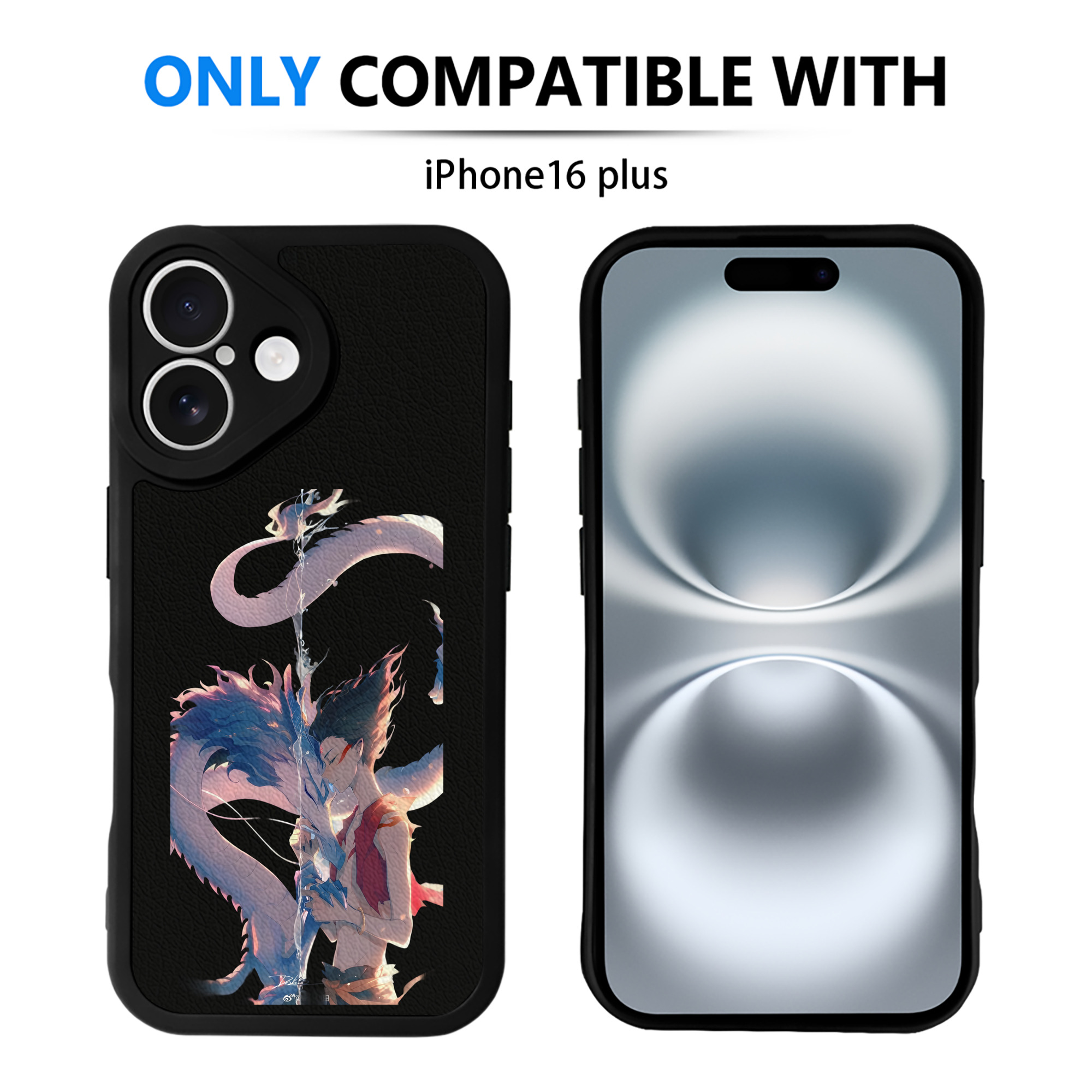 （画像用） Ne Zha 2 ナタ 魔童の大暴れ 【iPhone 16シリーズ対応】シリコンスマホケース（レザー調） 材質：シリコン